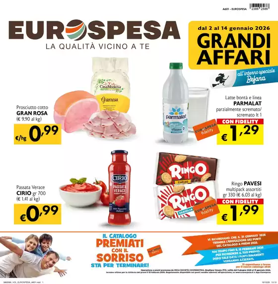 Volantino Eurospesa a Brindisi | Grandi affari | 2026-01-05T00:00:00.000Z - 2026-01-14T00:00:00.000Z