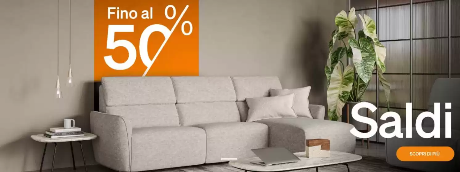 Volantino Divani & Divani a Padova | Fino al 50% | 2026-01-05T00:00:00.000Z - 2026-01-31T00:00:00.000Z
