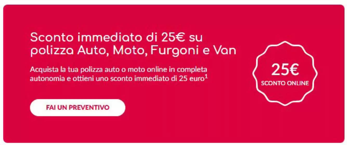 Volantino Genertel | Sconto immediato di 25% | 2026-01-05T00:00:00.000Z - 2026-12-31T00:00:00.000Z