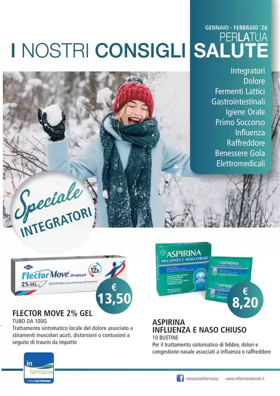 Volantino Consorzio Infarmacia a Collegno | I nostri consigli salute | 2026-01-05T00:00:00.000Z - 2026-02-28T00:00:00.000Z