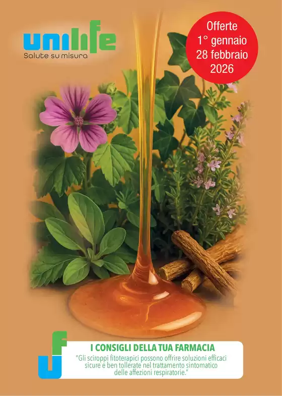 Volantino Unilife a Padova | I consigli della tua farmacia | 2026-01-05T00:00:00.000Z - 2026-02-28T00:00:00.000Z
