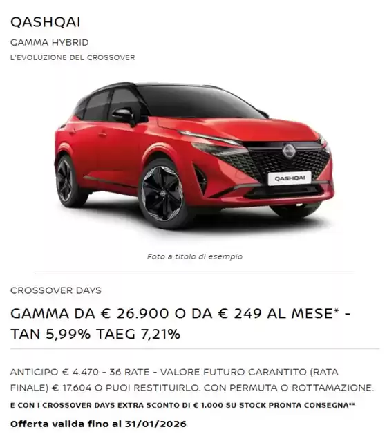Volantino Nissan a Prato | Gamma hybrid | 2026-01-05T00:00:00.000Z - 2026-01-31T00:00:00.000Z