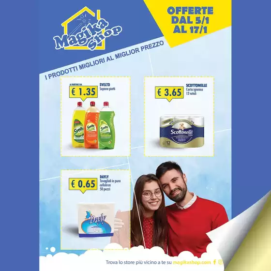 Volantino Magika Shop | Offerte dal 5/1 al 17/1 | 2026-01-06T00:00:00.000Z - 2026-01-17T00:00:00.000Z