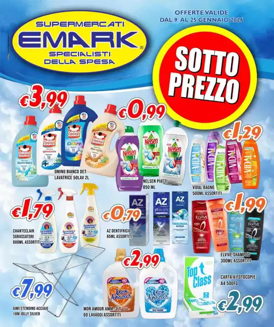 Volantino Supermercati Emark | Sottoprezzo | 2026-01-09T00:00:00.000Z - 2026-01-25T00:00:00.000Z