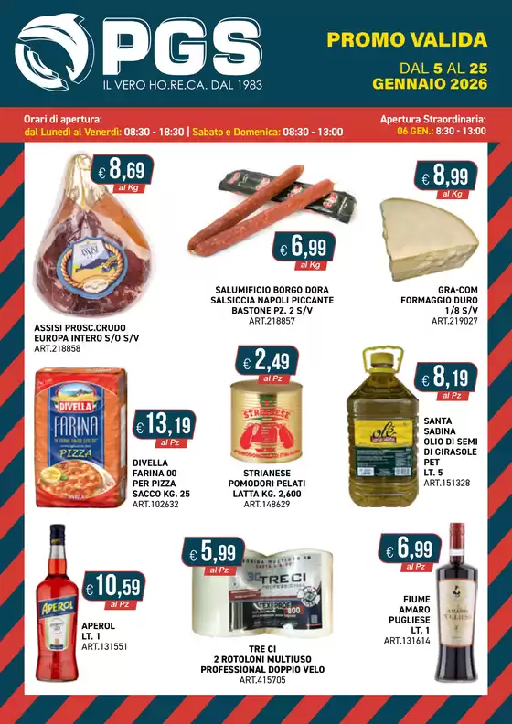 Volantino PGS Cash&Carry | DAL 5 AL 25 GENNAIO 2026 | 2026-01-06T00:00:00.000Z - 2026-01-25T00:00:00.000Z