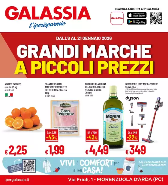 Volantino Galassia a Leno | Grandi marche a piccoli prezzi | 2026-01-08T00:00:00.000Z - 2026-01-21T00:00:00.000Z