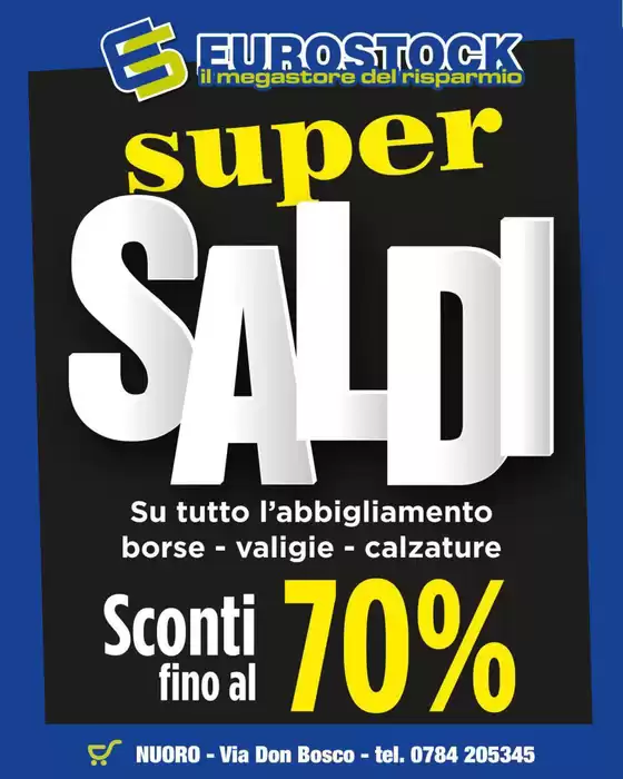Volantino Eurostock a Bari | Sconti fino al 70% | 2026-01-07T00:00:00.000Z - 2026-01-12T00:00:00.000Z