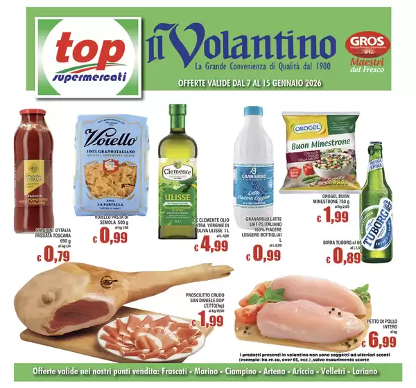 Volantino Top Supermercati a Polistena | Il volantino | 2026-01-07T00:00:00.000Z - 2026-01-15T00:00:00.000Z