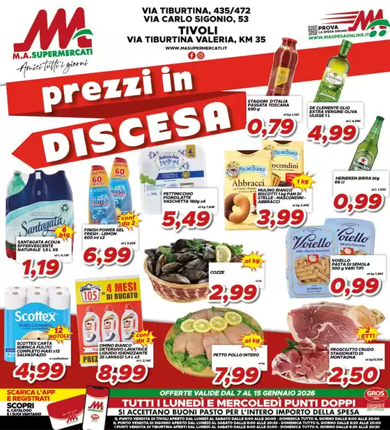 Volantino MA Supermercati a Civitavecchia | Prezzi in discesa | 2026-01-07T00:00:00.000Z - 2026-01-15T00:00:00.000Z