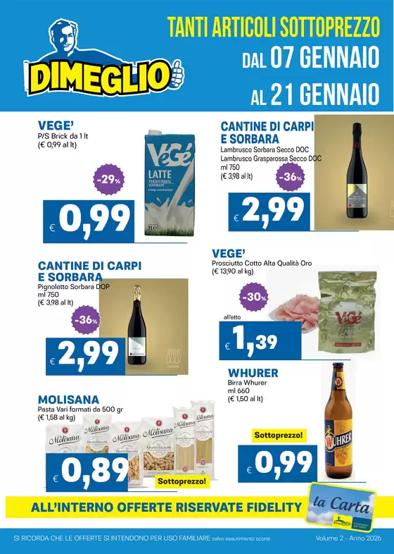 Volantino Dimeglio a Civitavecchia | TANTI ARTICOLI SOTTOPREZZO | 2026-01-07T00:00:00.000Z - 2026-01-21T00:00:00.000Z