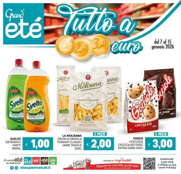 Volantino Etè | Tutto a 1,2,3 a euro | 2026-01-07T00:00:00.000Z - 2026-01-15T00:00:00.000Z