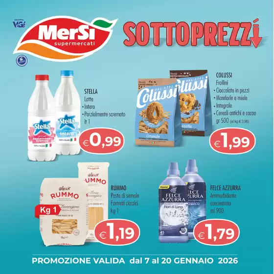 Volantino Mersì | Sottoprezzi | 2026-01-07T00:00:00.000Z - 2026-01-20T00:00:00.000Z