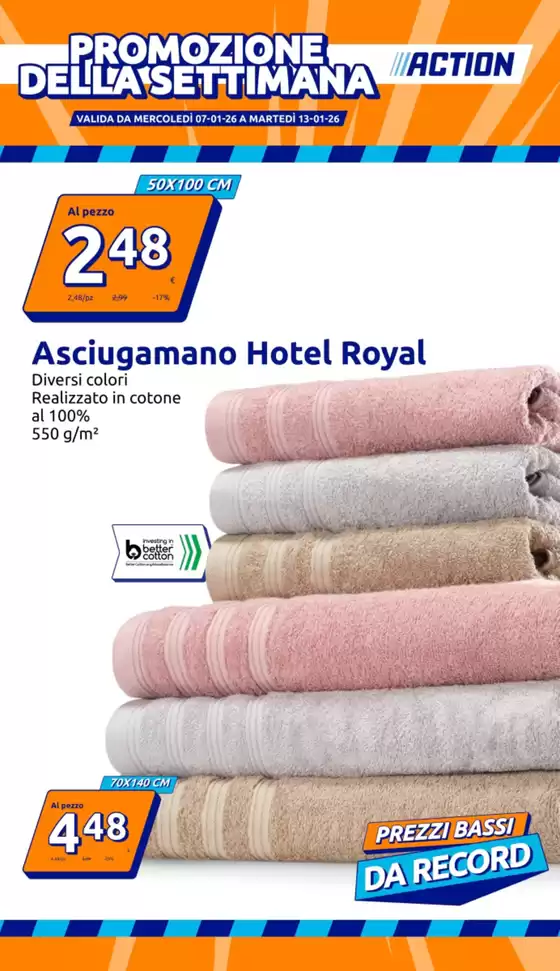 Volantino Action | Promozione della settimana | 2026-01-07T00:00:00.000Z - 2026-01-13T00:00:00.000Z