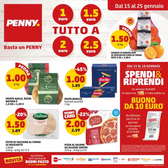 Volantino PENNY a Ascoli Piceno | Tutto a 1€ 1.5€ 2€ 2.5€ | 2026-01-15T00:00:00.000Z - 2026-01-25T00:00:00.000Z