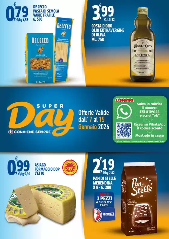 Volantino Superday a Pistoia | Offerte valide dall 7 al 15 gennaio 2026 | 2026-01-07T00:00:00.000Z - 2026-01-15T00:00:00.000Z