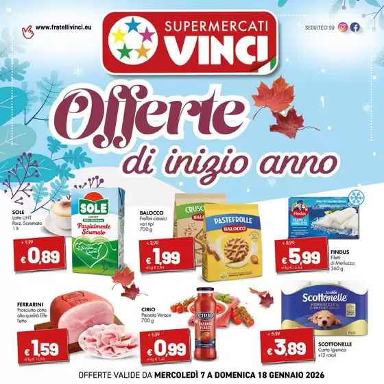 Volantino Supermercati Vinci a Copparo | Offerte di inizio anno | 2026-01-07T00:00:00.000Z - 2026-01-18T00:00:00.000Z