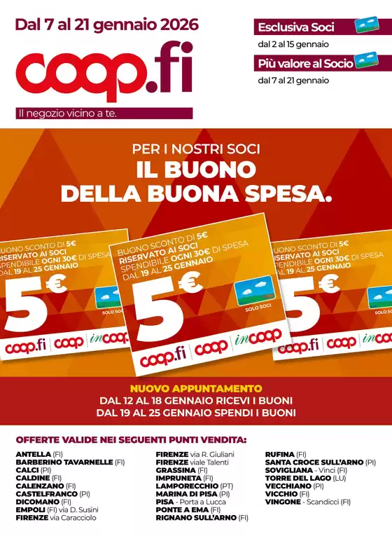 Volantino Coop a Roma | Dal 7 al 21 gennaio 2026 | 2026-01-07T00:00:00.000Z - 2026-01-20T00:00:00.000Z