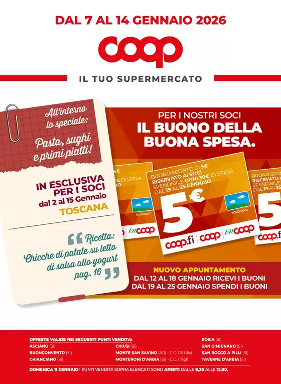 Volantino Coop a Roma | Dal 7 al 14 gennaio 2026 | 2026-01-07T00:00:00.000Z - 2026-01-14T00:00:00.000Z