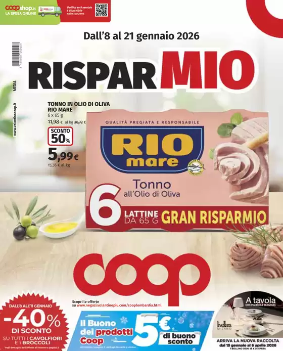Volantino Coop a Roma | Risparmio | 2026-01-08T00:00:00.000Z - 2026-01-21T00:00:00.000Z