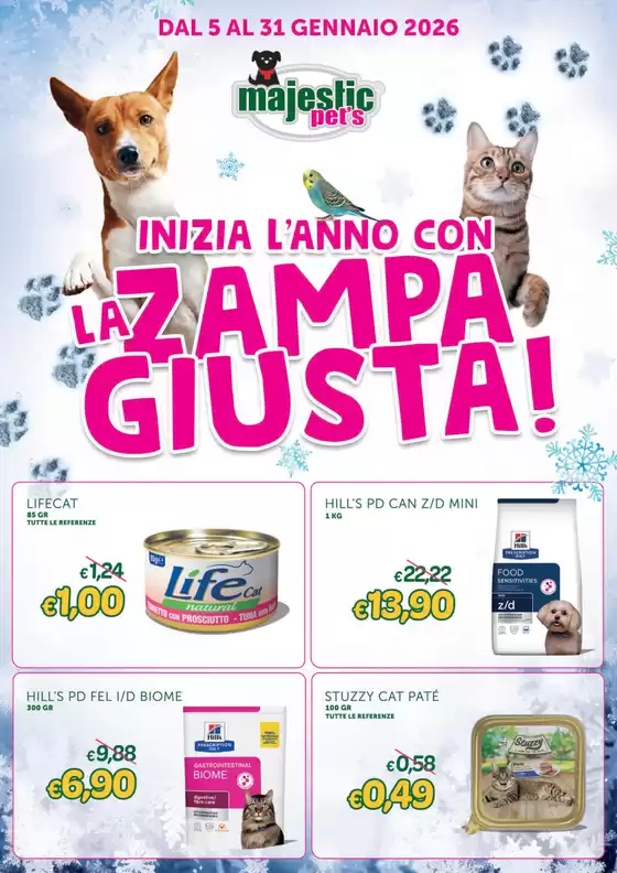 Volantino Majestic Pet's | Dal 5 al 31 gennaio | 2026-01-07T00:00:00.000Z - 2026-01-31T00:00:00.000Z