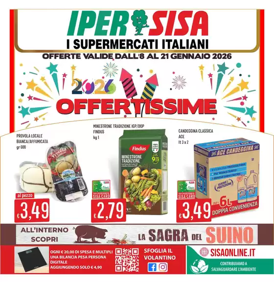 Volantino IperSisa a Brindisi | Offertissime | 2026-01-08T00:00:00.000Z - 2026-01-21T00:00:00.000Z