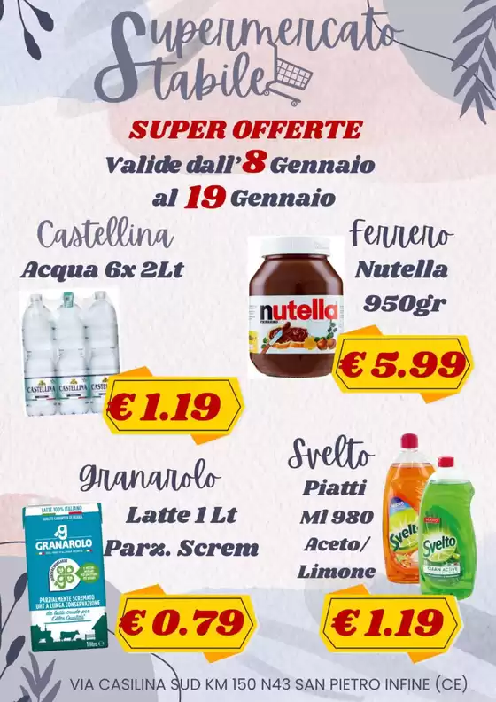 Volantino Supermercati Stabile a Brindisi | Super offerte | 2026-01-08T00:00:00.000Z - 2026-01-19T00:00:00.000Z