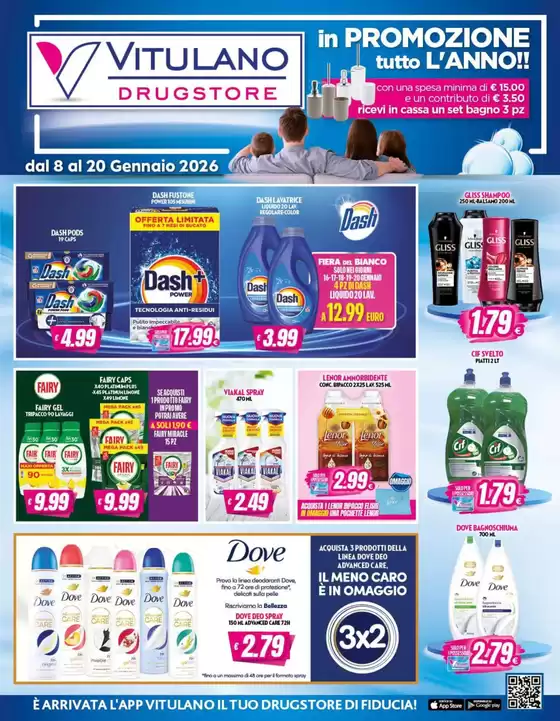 Volantino Vitulano Drugstore a Crotone | Dal 8 al 20 gennaio 2026 | 2026-01-08T00:00:00.000Z - 2026-01-20T00:00:00.000Z