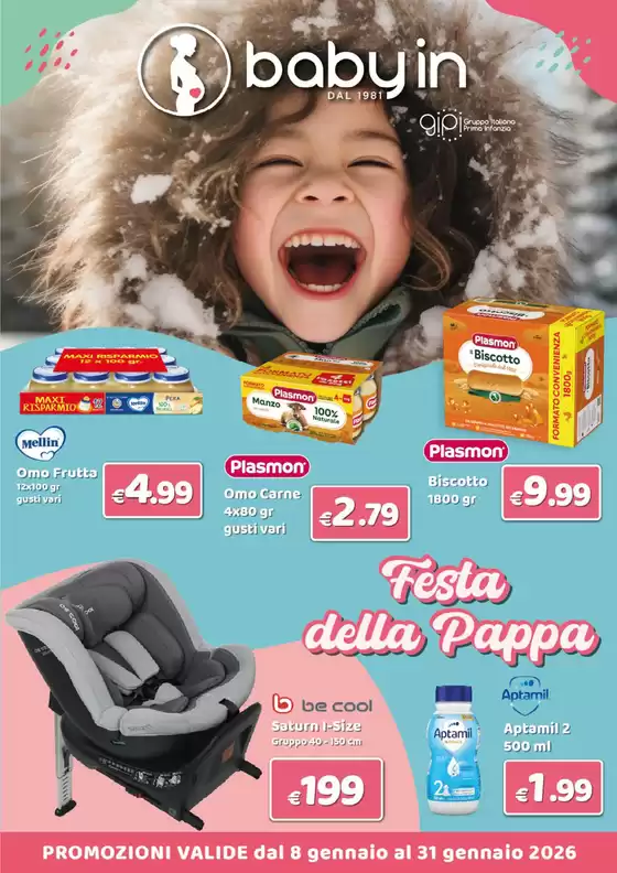 Volantino Baby In | Festa della papa | 2026-01-08T00:00:00.000Z - 2026-01-31T00:00:00.000Z