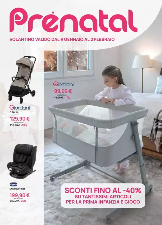 Volantino Prenatal a Torino | Sconti fino al 40% | 2026-01-09T00:00:00.000Z - 2026-02-02T00:00:00.000Z