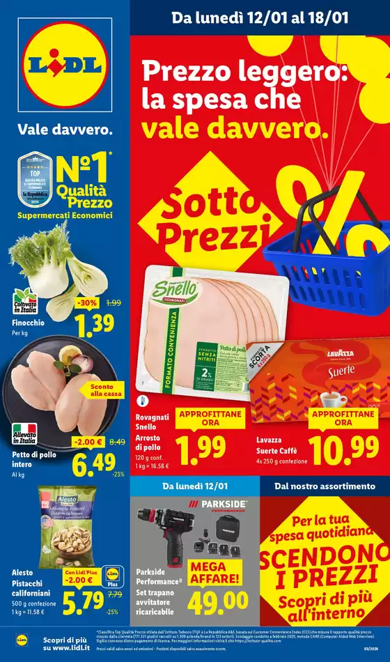 Volantino Lidl a Bodio Lomnago | Sottoprezzi | 2026-01-12T00:00:00.000Z - 2026-01-18T00:00:00.000Z