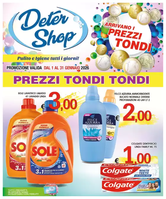 Volantino Deter Shop | Prezzi tondi tondi | 2026-01-08T00:00:00.000Z - 2026-01-31T00:00:00.000Z