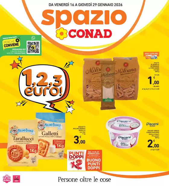 Volantino Spazio Conad a Settimo Torinese | 1,2,3 euro! | 2026-01-16T00:00:00.000Z - 2026-01-29T00:00:00.000Z