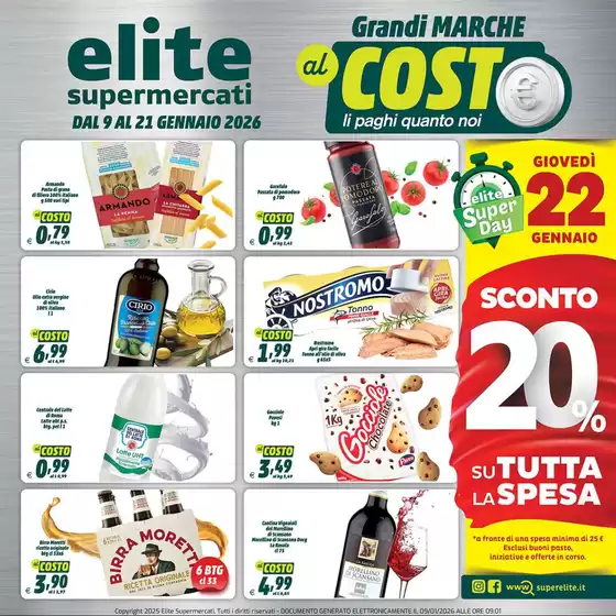 Volantino Elite a Bellaria-Igea Marina | Grandi marche al costo | 2026-01-09T00:00:00.000Z - 2026-01-21T00:00:00.000Z