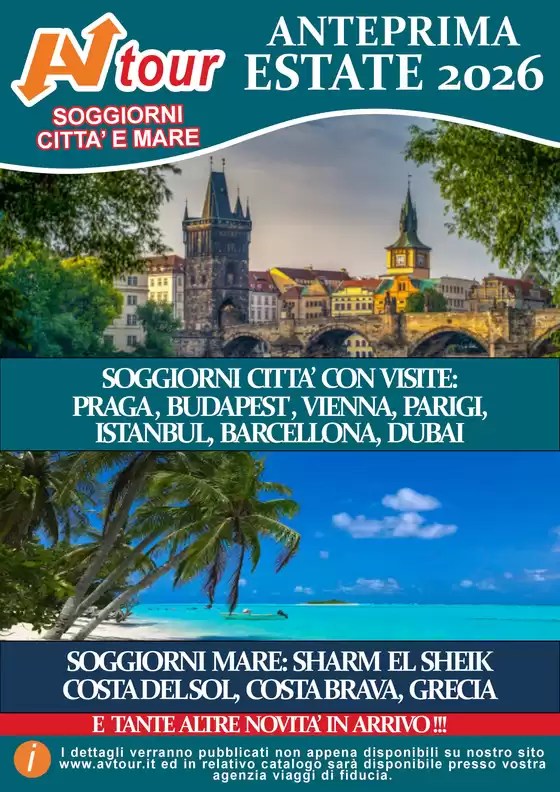 Volantino Av Tour a Stezzano | ANTEPRIMA ESTATE SOGGIORNI E MARE | 2026-01-09T00:00:00.000Z - 2026-05-31T00:00:00.000Z