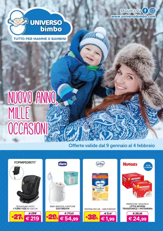 Volantino Universo Bimbo a Torino | Nuovo anno, mille occasioni | 2026-01-09T00:00:00.000Z - 2026-02-04T00:00:00.000Z