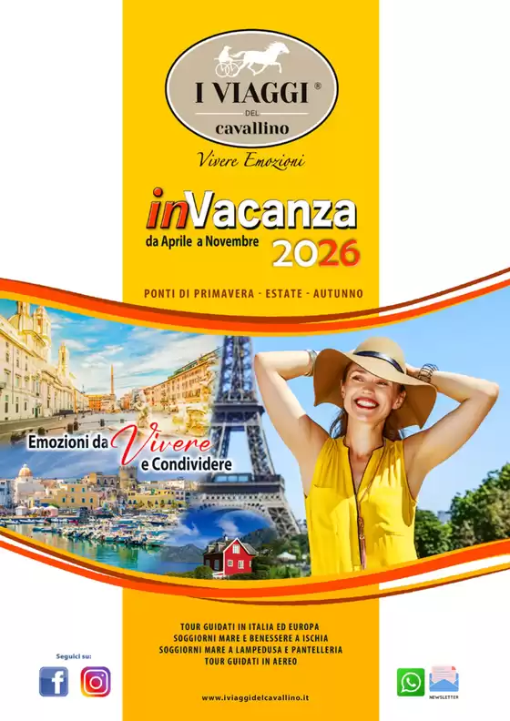 Volantino I viaggi del cavallino | In Vacanza 2026 | 2026-04-01T00:00:00.000Z - 2026-11-30T00:00:00.000Z