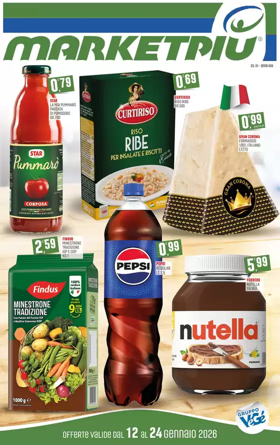 Volantino Marketpiù a Selargius | Offerte valide dal 12 al 24 gennaio 2026 | 2026-01-12T00:00:00.000Z - 2026-01-24T00:00:00.000Z