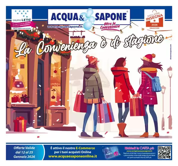 Volantino Acqua & Sapone a Ceva | Le convenienza e di stagione | 2026-01-12T00:00:00.000Z - 2026-01-25T00:00:00.000Z