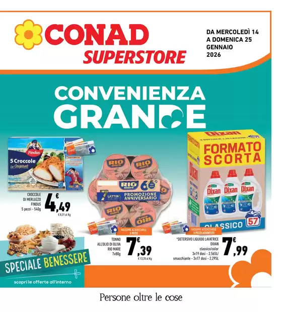 Volantino Conad Superstore a Sant'Ambrogio di Valpolicella | Convenienza GRANDE | 2026-01-14T00:00:00.000Z - 2026-01-25T00:00:00.000Z