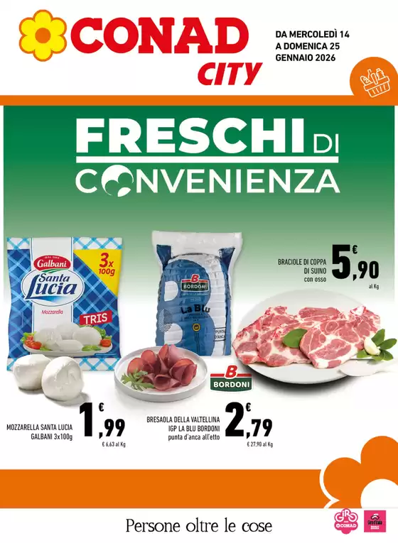 Volantino Conad City a Sant'Ambrogio di Valpolicella | Freschi di Convenienza | 2026-01-14T00:00:00.000Z - 2026-01-25T00:00:00.000Z