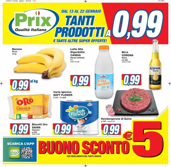 Volantino Prix | Tanti prodotti a e tante altre super offerte! | 2026-01-13T00:00:00.000Z - 2026-01-22T00:00:00.000Z