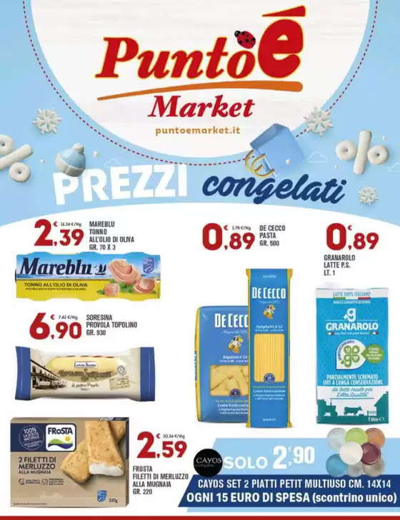 Volantino Punto è Market a Cavaion Veronese | Prezzi congelati | 2026-01-13T00:00:00.000Z - 2026-01-18T00:00:00.000Z
