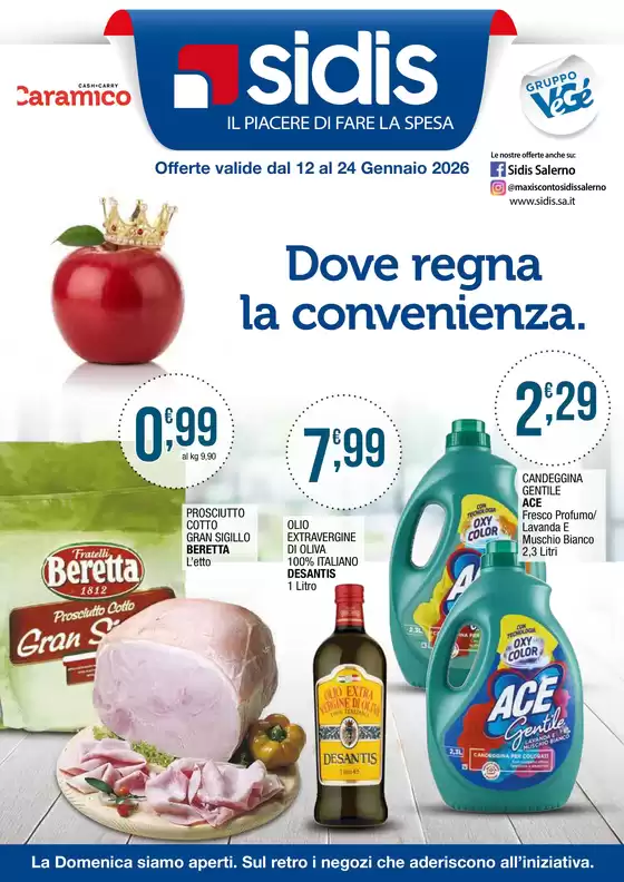 Volantino Sidis a Cavaion Veronese | Dove regna la convenienza. | 2026-01-12T00:00:00.000Z - 2026-01-24T00:00:00.000Z