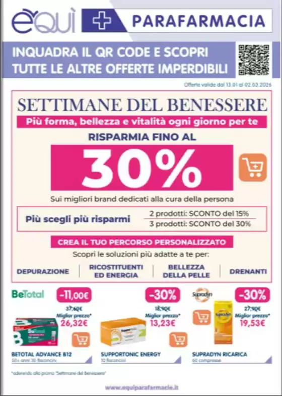 Volantino É Qui Parafarmacie a Lanciano | Risparmia fino al 30% | 2026-01-13T00:00:00.000Z - 2026-03-02T00:00:00.000Z