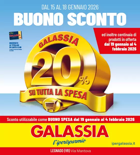 Volantino Galassia a Sant'Arcangelo | Buono sconto | 2026-01-15T00:00:00.000Z - 2026-02-04T00:00:00.000Z