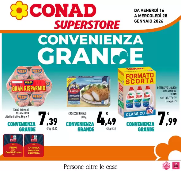 Volantino Conad Superstore a Sedriano | Grande Convenienza | 2026-01-16T00:00:00.000Z - 2026-01-28T00:00:00.000Z