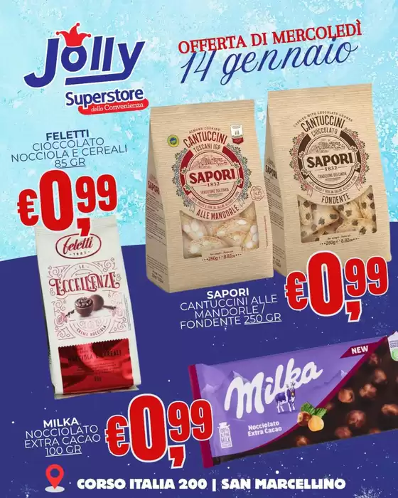 Volantino Jolly Market a Sant'Arcangelo | Offerte | 2026-01-14T00:00:00.000Z - 2026-01-14T00:00:00.000Z