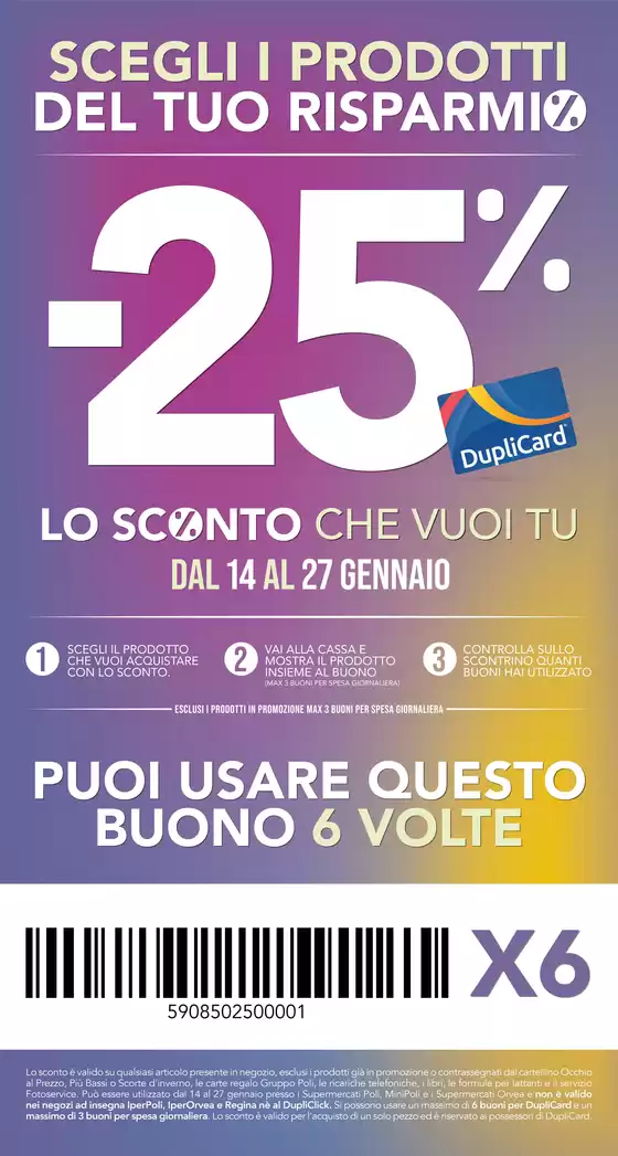 Volantino Regina Grandi Magazzini a Sant'Arcangelo | -25% | 2026-01-14T00:00:00.000Z - 2026-01-27T00:00:00.000Z