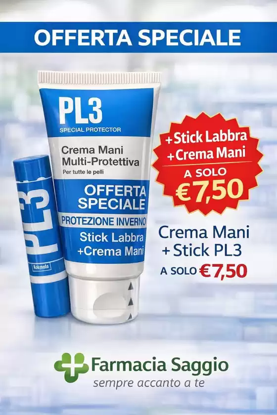 Volantino Farmacia Saggio a San Gavino Monreale | Offerta speciale | 2026-01-14T00:00:00.000Z - 2026-01-31T00:00:00.000Z