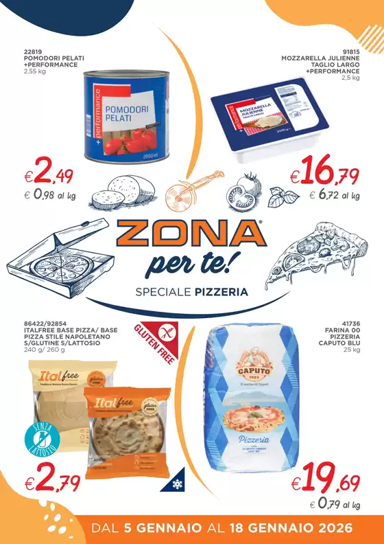 Volantino ZONA | Zona per te! Speciale Pizzeria | 2026-01-14T00:00:00.000Z - 2026-01-18T00:00:00.000Z
